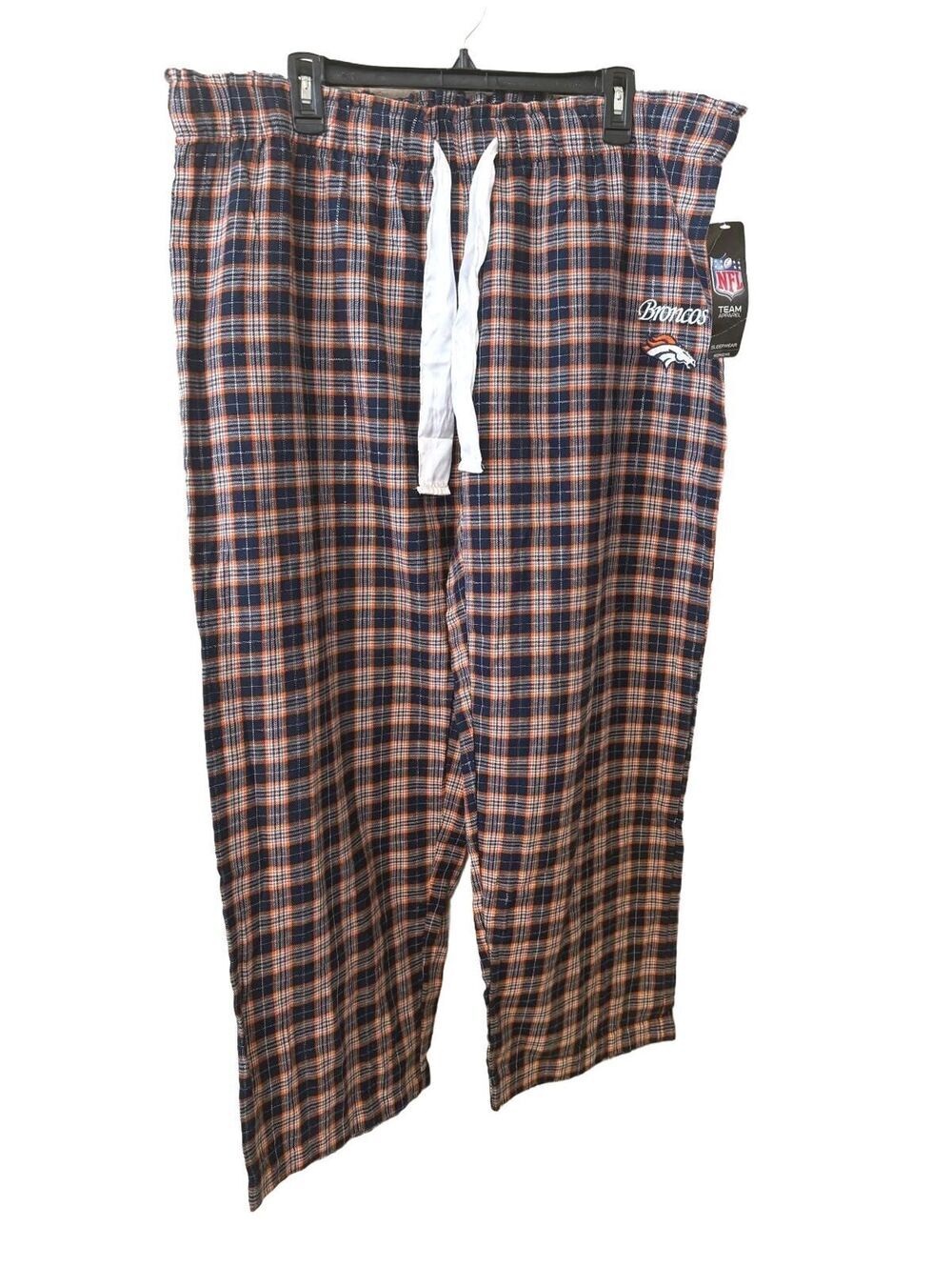 Denver Broncos NFL Plaid Flannel Pajama Pants Women's Size 2XL NWT